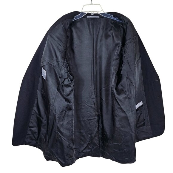 Hickey Freeman Madison 100% Cashmere Sport Coat Blazer 46L Black Quiet Luxury - Picture 5 of 14